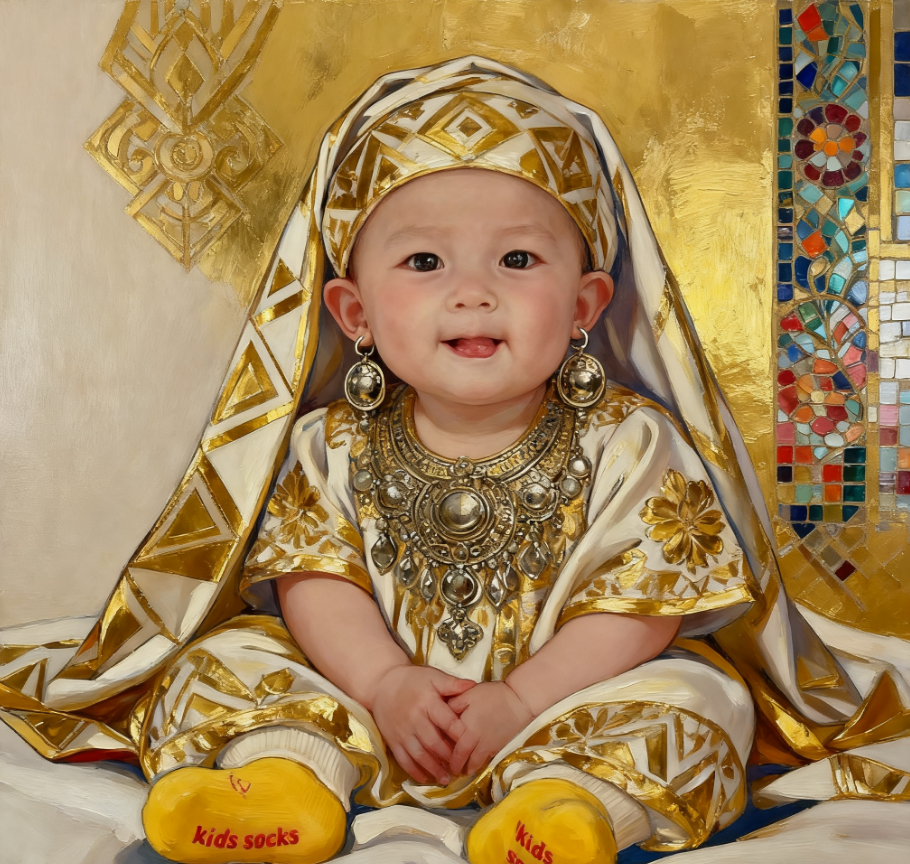 Cute Little Noble in Gilded Attire