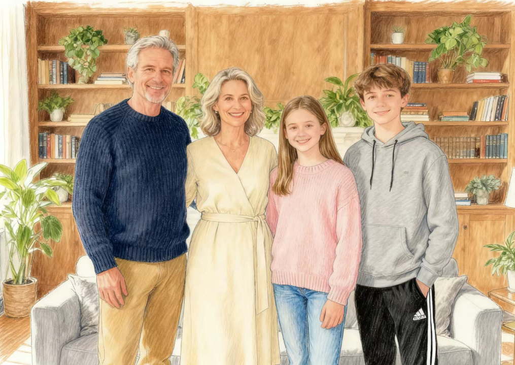 Warmth of Home in Brushstrokes